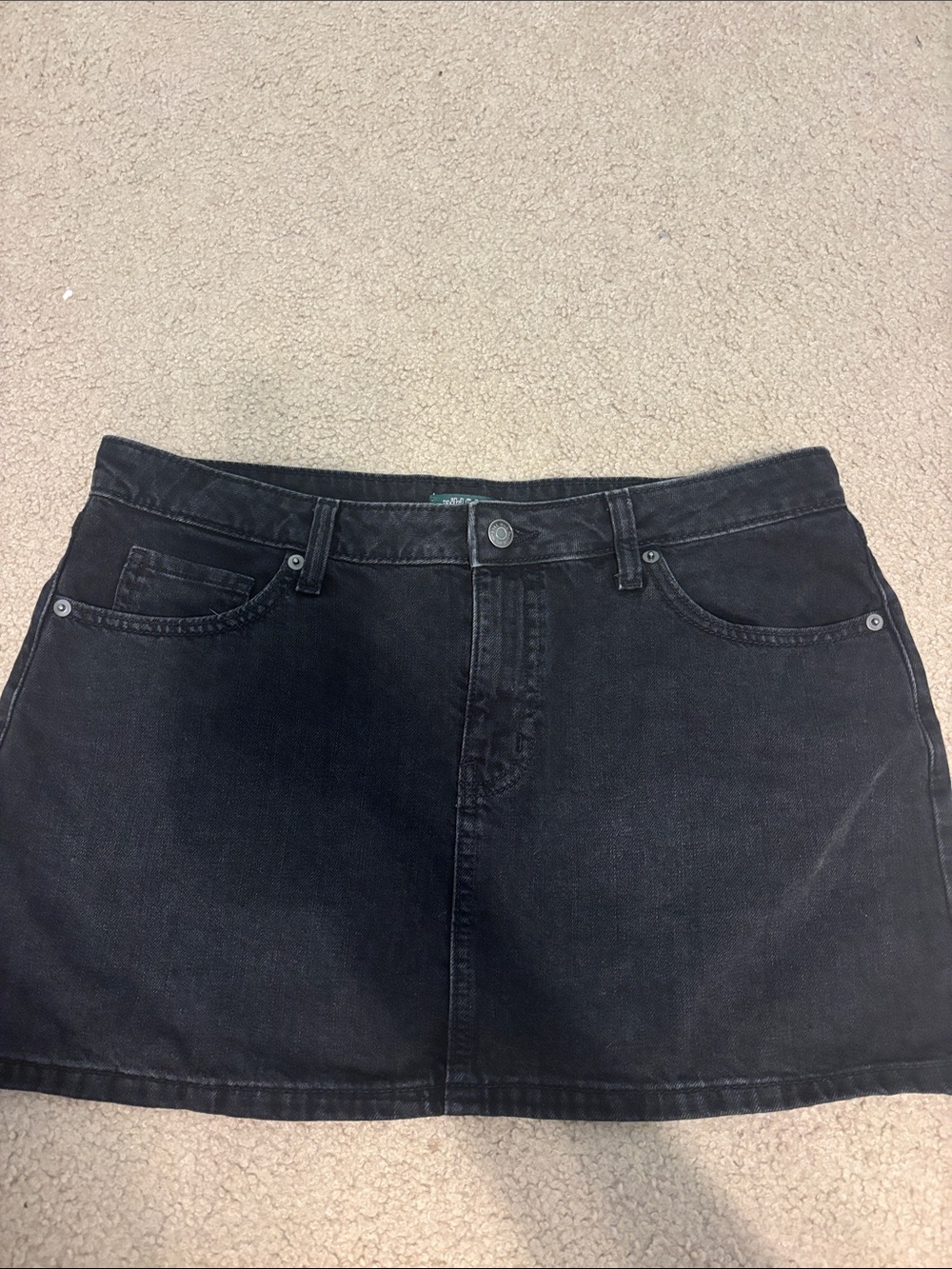 Wild Fable black denim skirt